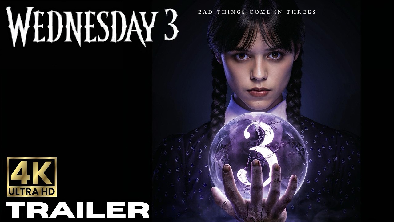 WEDNESDAY ADDAMS SEASON 3 (2025) | Jenna Ortega | Netflix Final Trailer Concept 4K