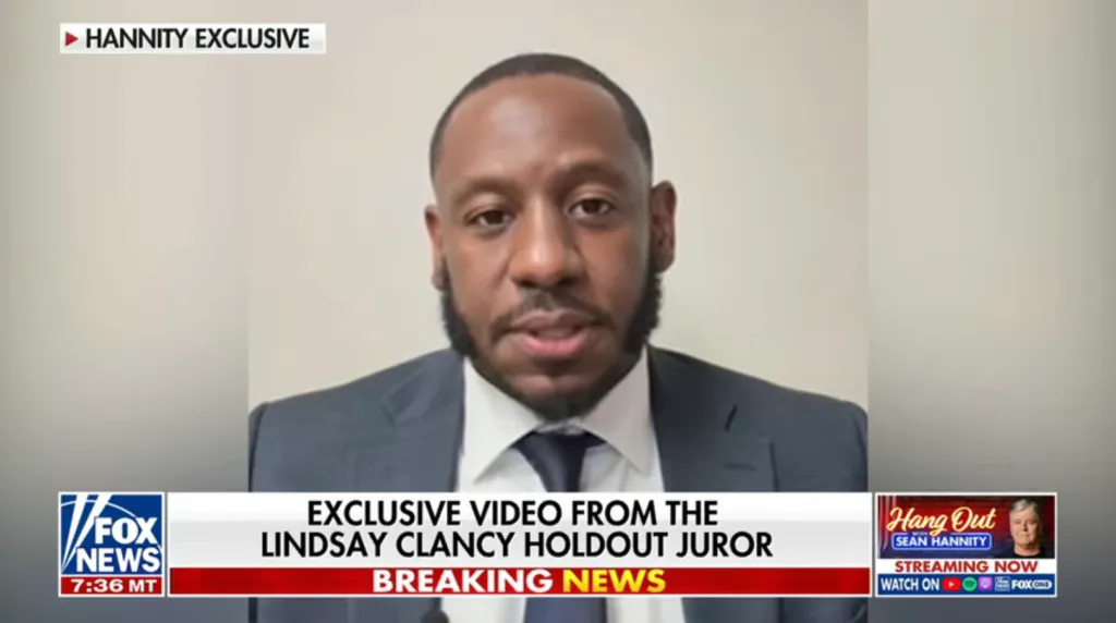 Michael Desronvil, a holdout juror in the Lindsay Clancy case, is interviewed.