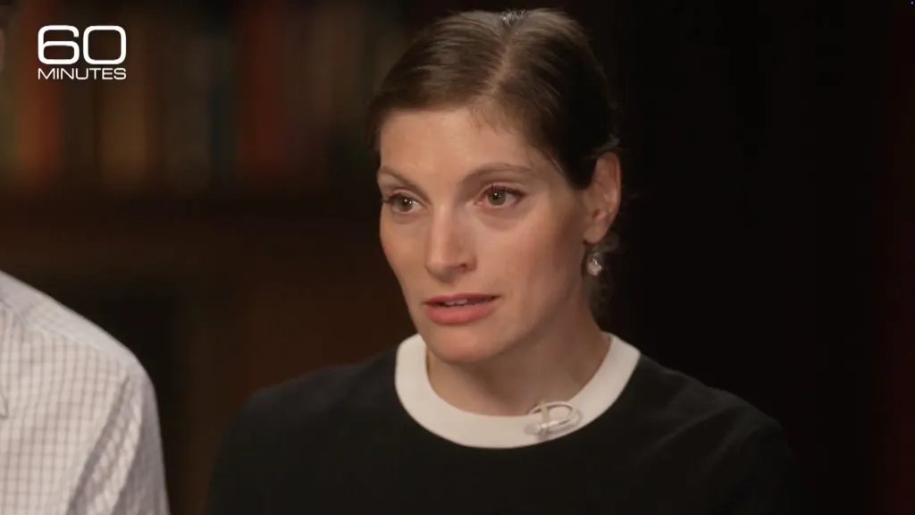 Dr. Rachel Danis speaks during an interview with 60 Minutes.
