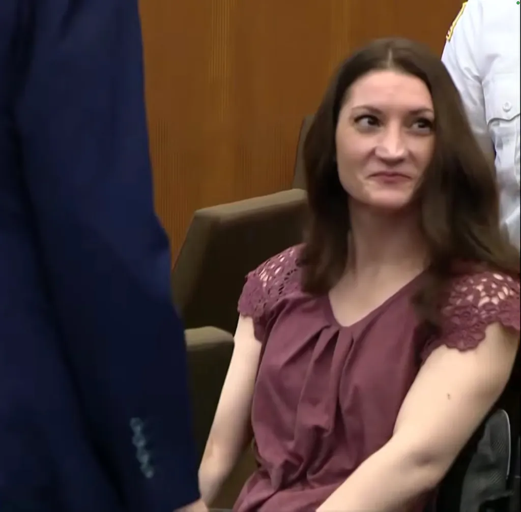 Lindsay Clancy in a courtroom.
