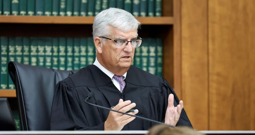 Judge William Sullivan in court.