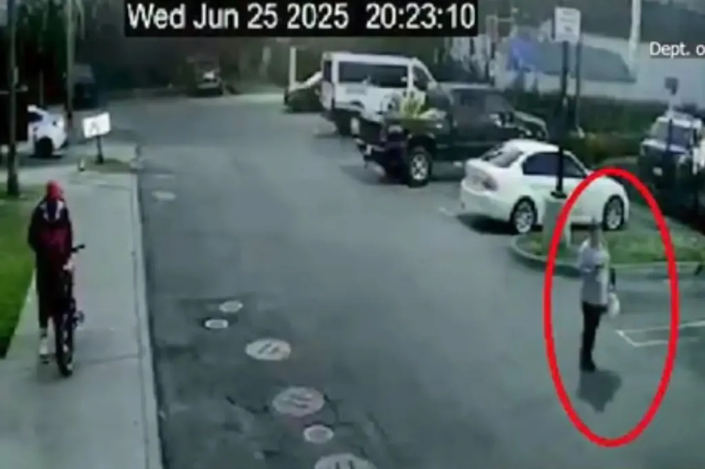 Surveillance footage of Yuriana Julia "Juli" Pelaez Calderon in South Los Angeles.