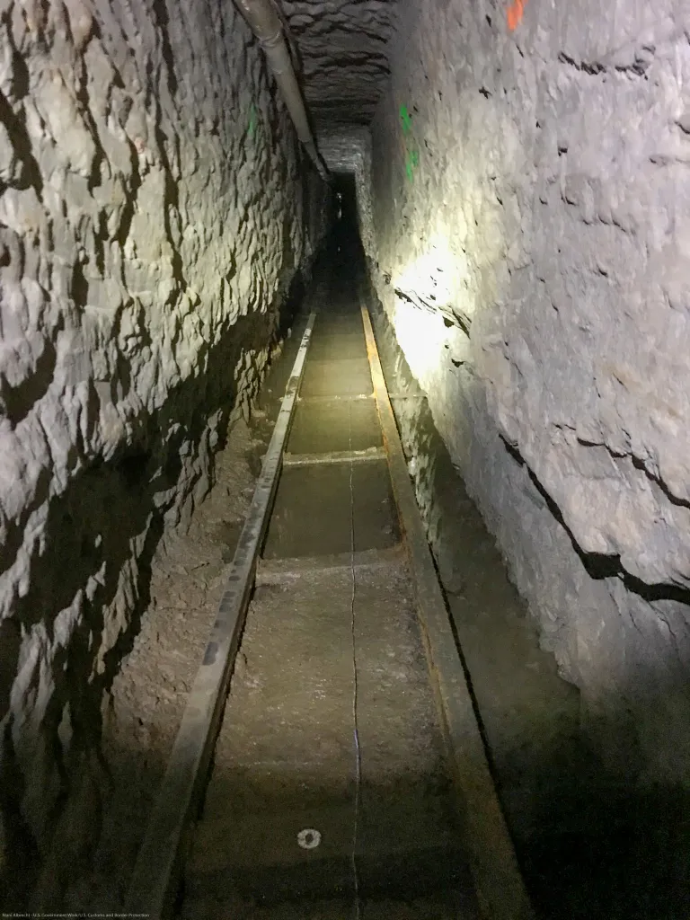 The Baja Metro Tunnel beneath Otay Mesa, California.