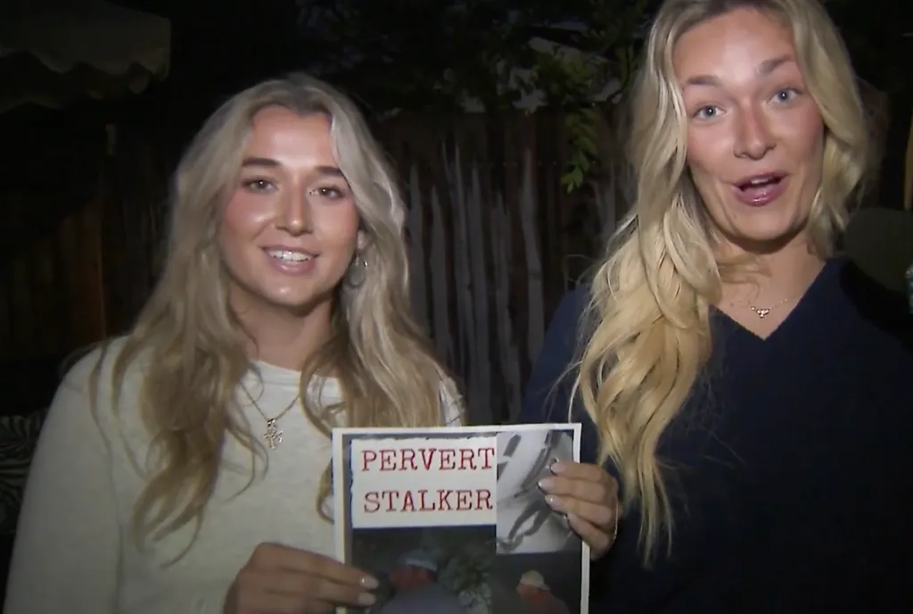 Talia Behrens, right, poses for a photo in Los Angeles' Westchester neighborhood.