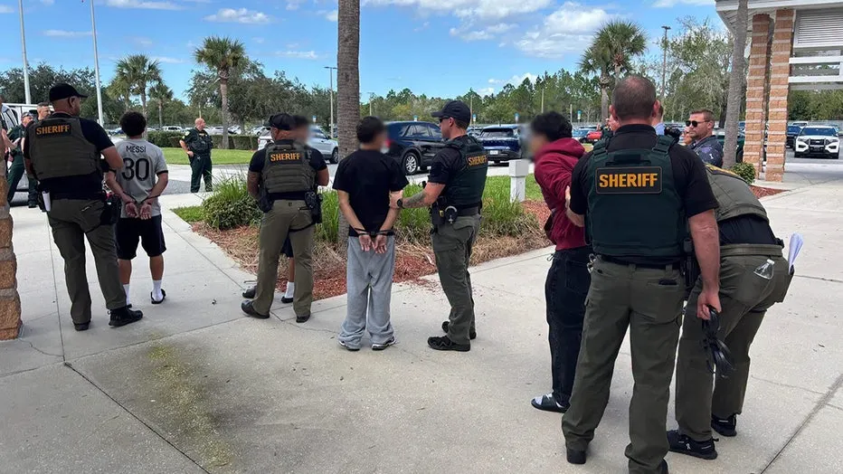 Nine students, seven of them minors, were arrested and charged with assault and inciting a riot.