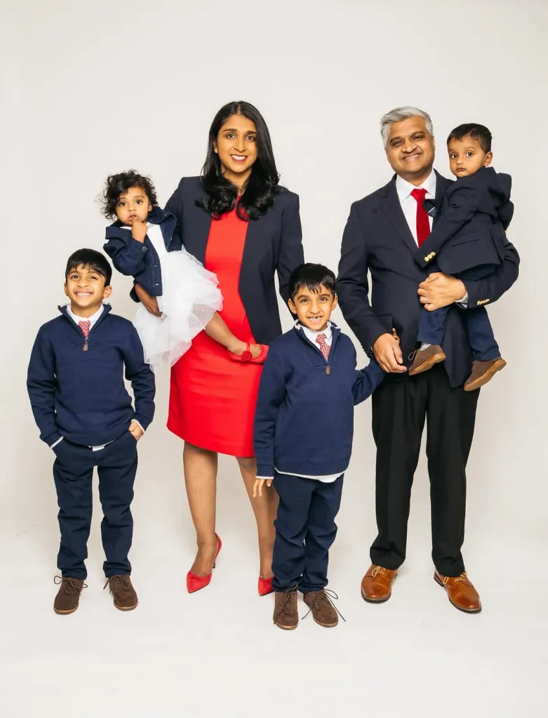 Saritha Komatireddy and family.