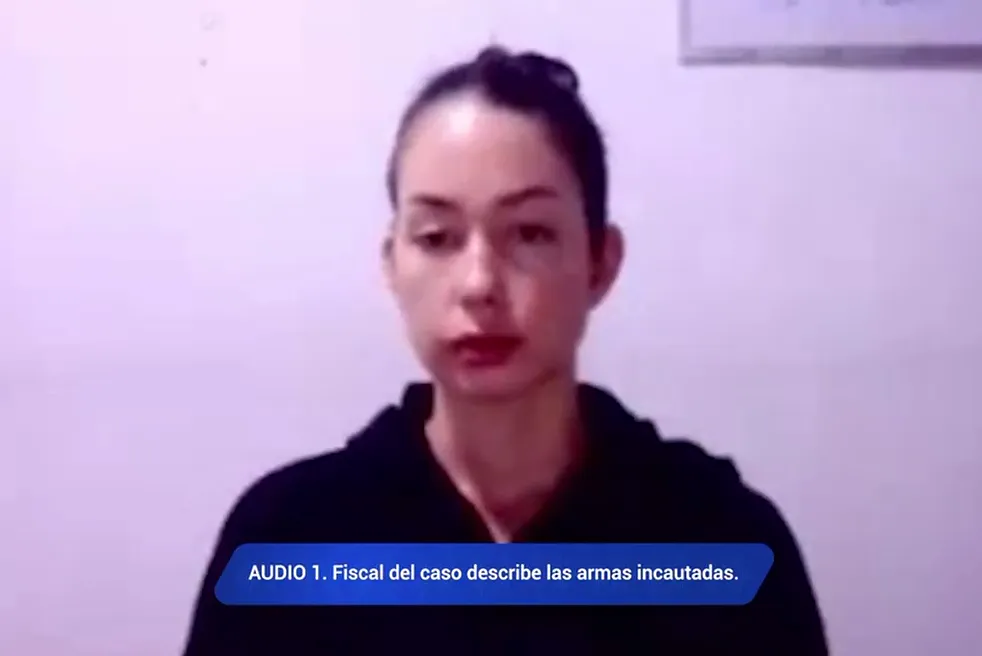 Wendy Duran, a Colombian influencer, against a plain white background.